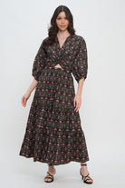 Indigo Garden Maxi Dress - Be You Boutique