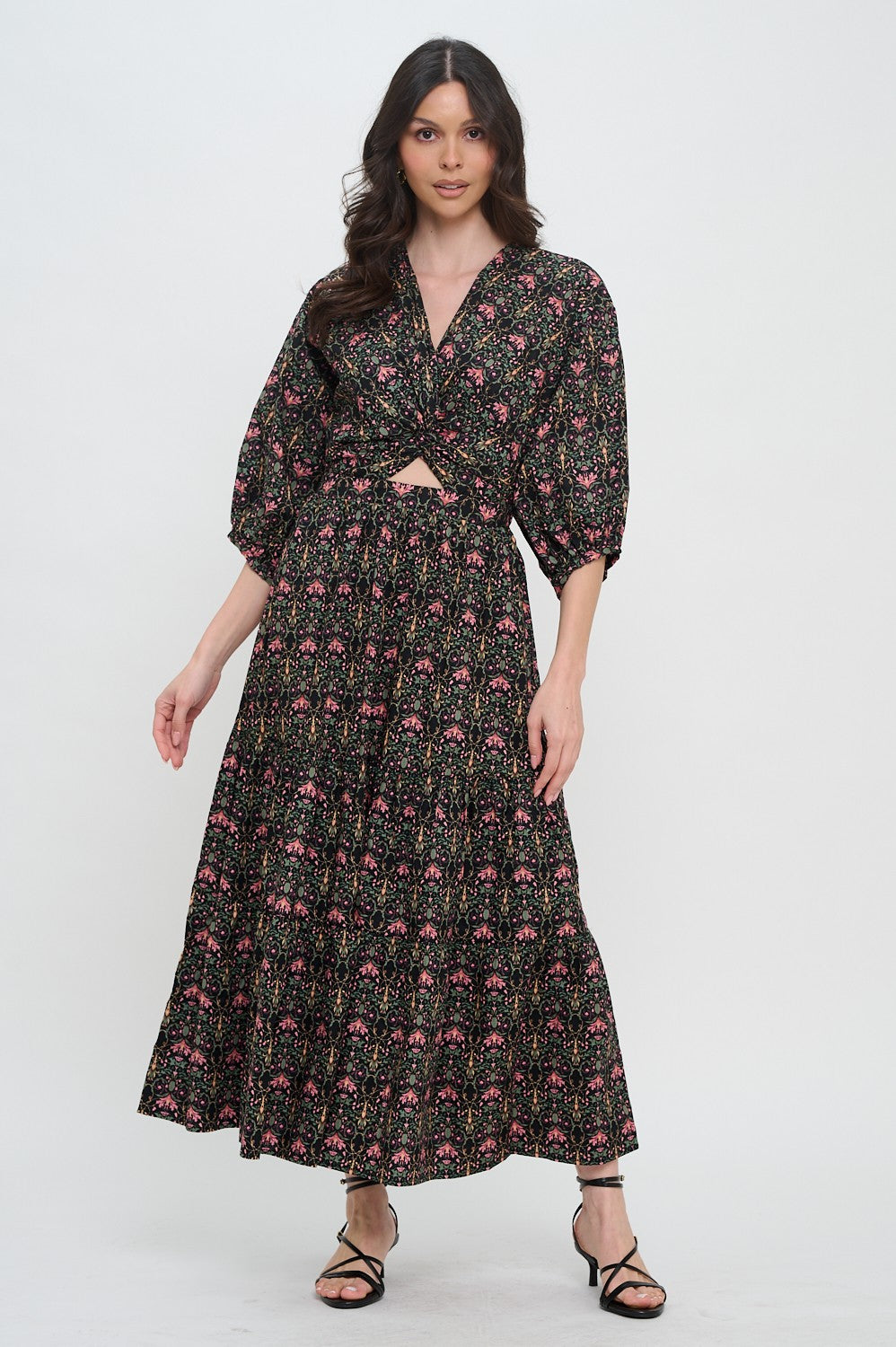 Indigo Garden Maxi Dress - Be You Boutique