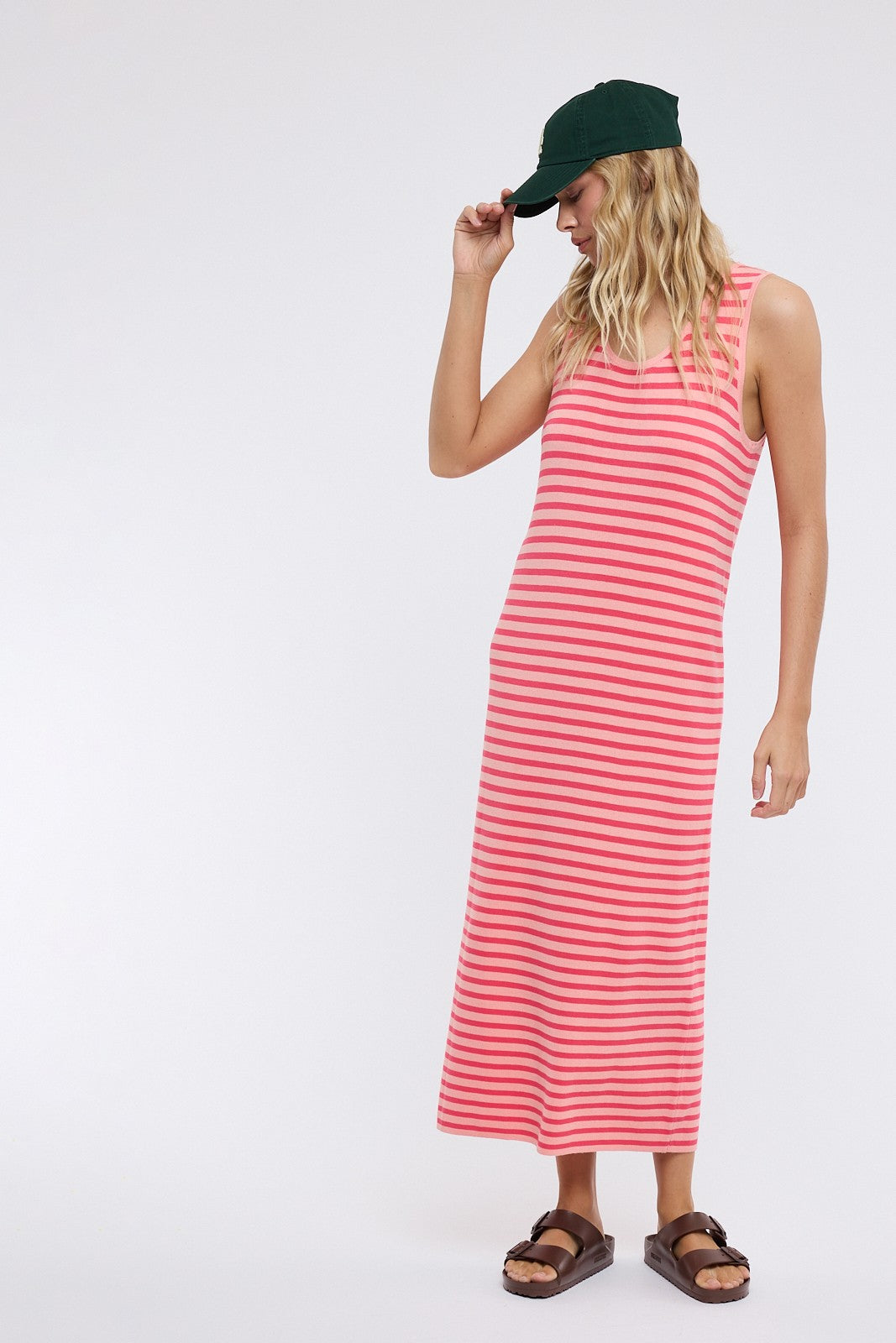 Samuel Striped Midi Tank Dress - Be You Boutique