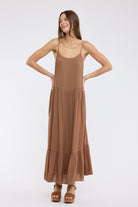 Wishlist Wilma Flowy Maxi Dress in lightweight fabric with a relaxed fit and elegant design, perfect for dressy occasions.