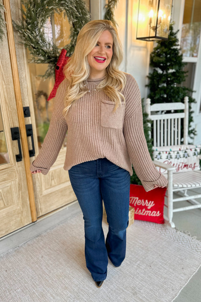 Joe Long Sleeve Round Neck Sweater - Be You Boutique