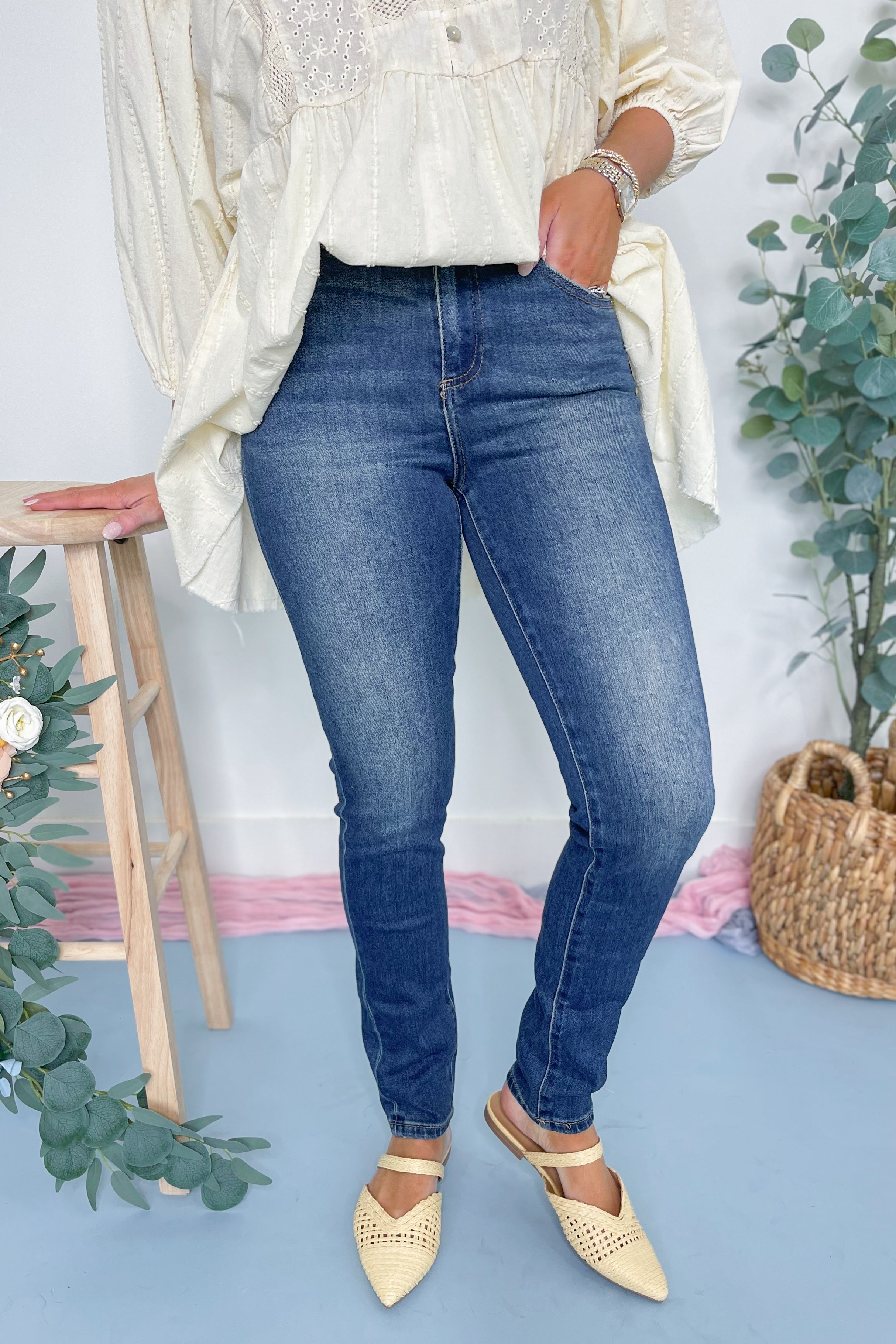 Risen Jaxon High Rise Ankle Skinny Jeans - Be You Boutique