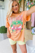 Beach Club Short Sleeve Graphic Tee Top - Be You Boutique