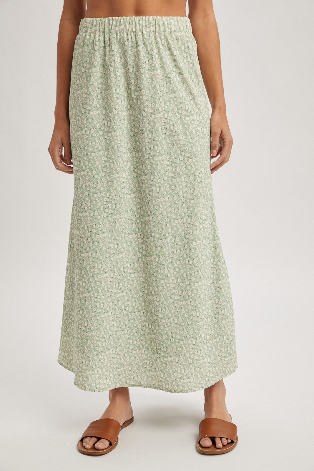 Tammy Ditsy Floral Midi Skirt - Be You Boutique