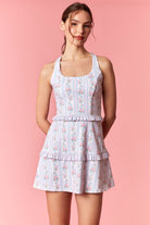 Mimi Floral Stripe Active Romper - Be You Boutique