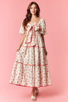 Janie Gauze Floral Printed Dress - Be You Boutique