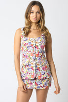 Logan Floral Printed Skort - Be You Boutique