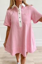 Poppy Terry Knit Pleated Dress - Be You Boutique