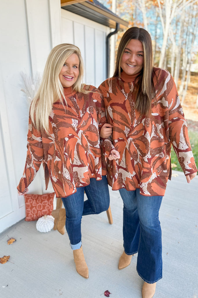 Dori Long Sleeve Mock Neck Sweater - Be You Boutique