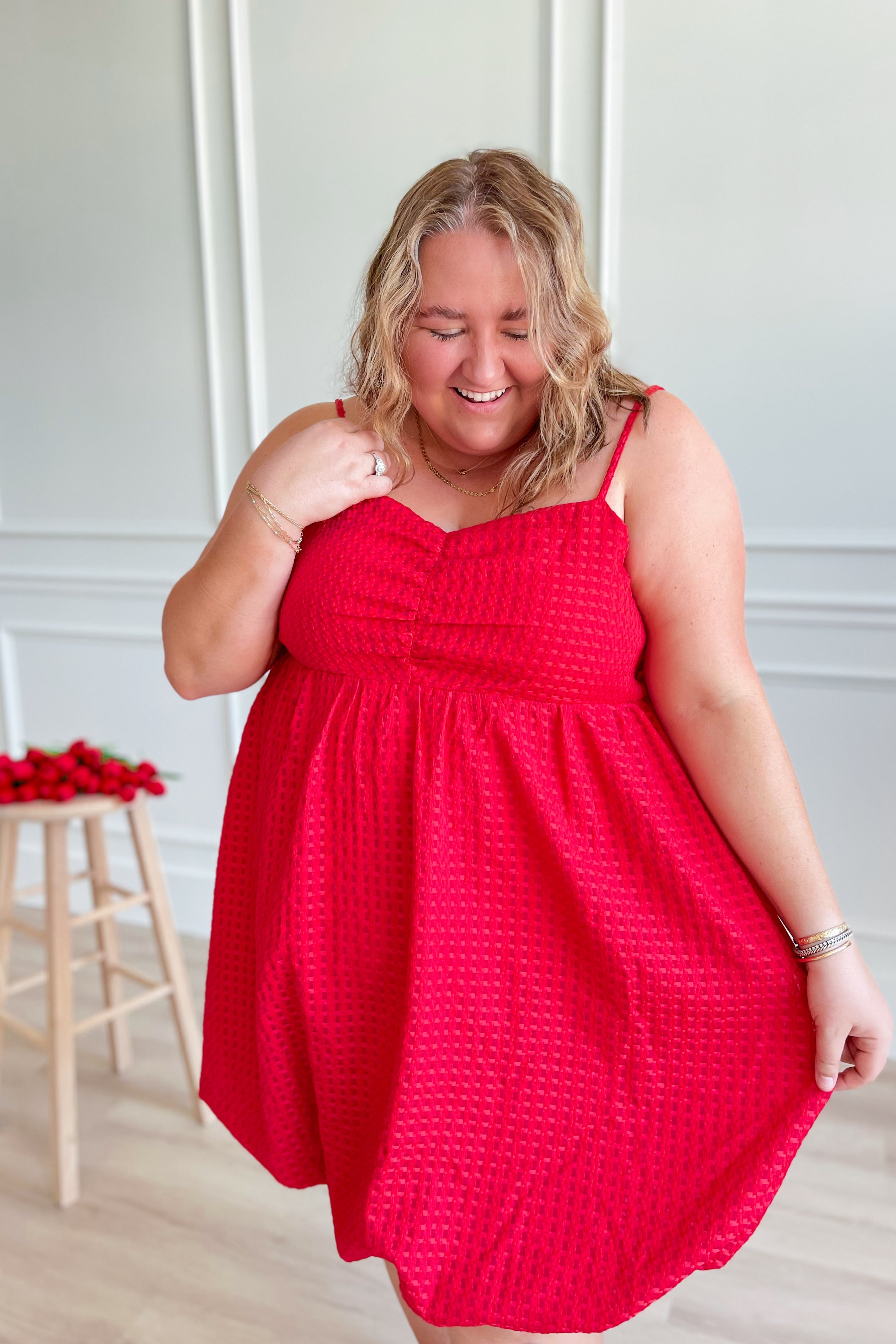 Rosie Bubble Hem Dress - Be You Boutique