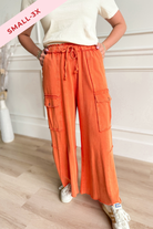 Mateo Mineral Washed Wide Leg Cargo Pants [S-3X] - Be You Boutique