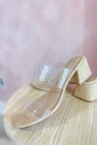 Soda Clear Double Strap Block Heel Sandal - Be You Boutique