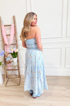 Caroline Smocked Strapless Midi Dress - Be You Boutique