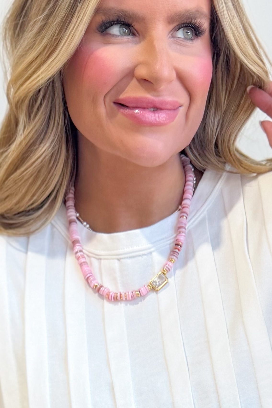 Treasure Jewels Dream Pop Gemstone Necklace featuring colorful gemstones on a delicate chain.