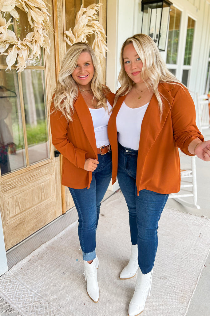 Chester Long Sleeve Solid Color Boyfriend Blazer - Be You Boutique