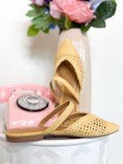 Soda Eladio Raffia Slip On Mule - Be You Boutique