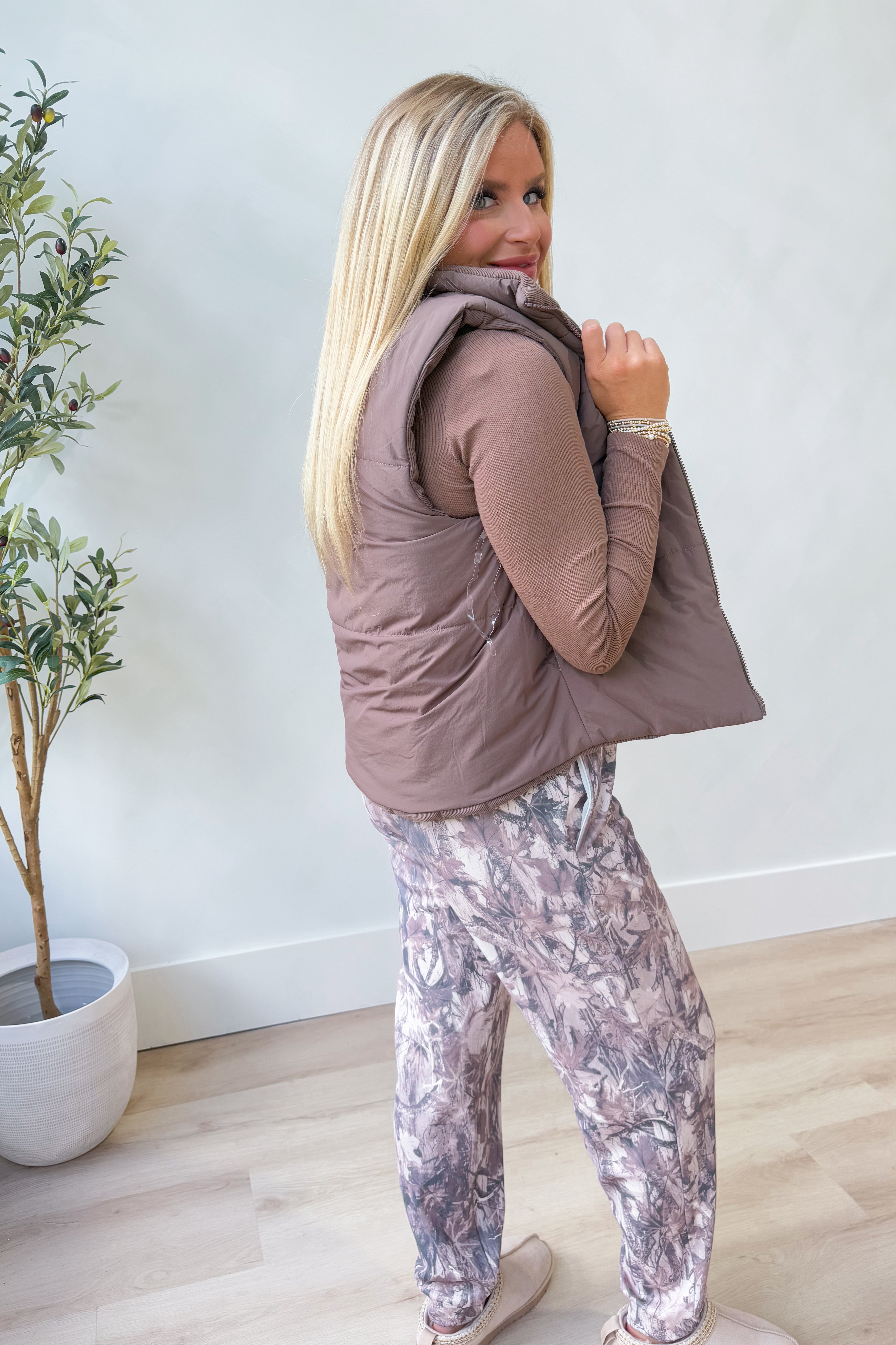 Conrad Corduroy Reversible Puffer Vest - Be You Boutique