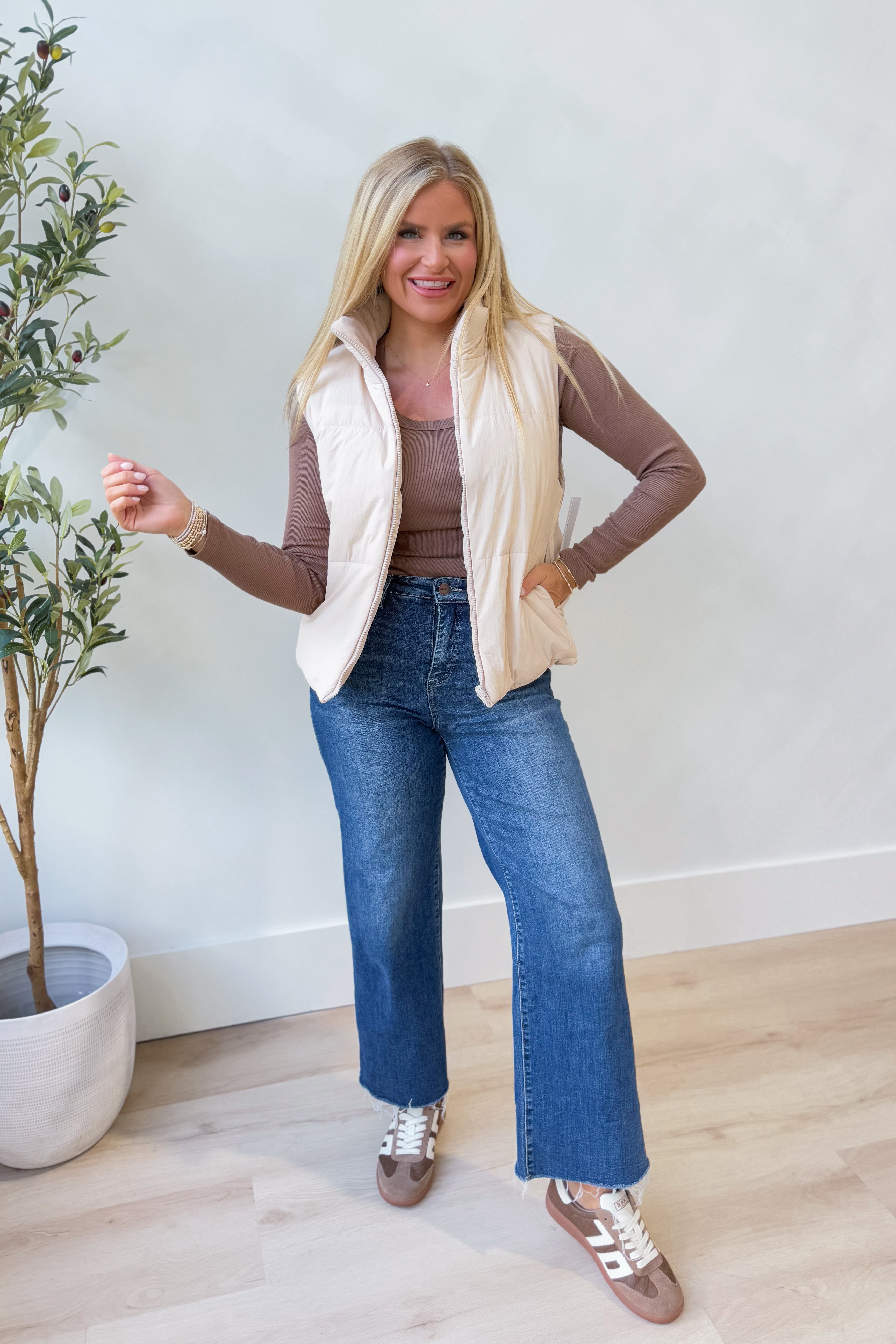 Conrad Corduroy Reversible Puffer Vest - Be You Boutique