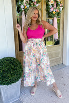 Connor High Rise Floral Belted Culottes - Be You Boutique