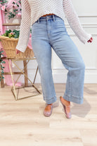 Risen Bruce High Rise Wide Leg Jean [0-3X] - Be You Boutique