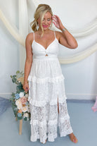 Kit Lace Ruffle Tier Maxi Dress - Be You Boutique