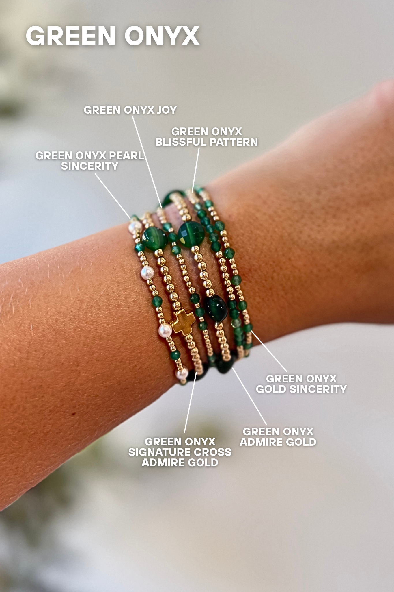 Enewton Green Onyx 4mm Pearl Sincerity Bracelet - Be You Boutique