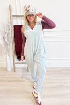 Sheila V Neck Front Pocket Jumpsuit - Be You Boutique