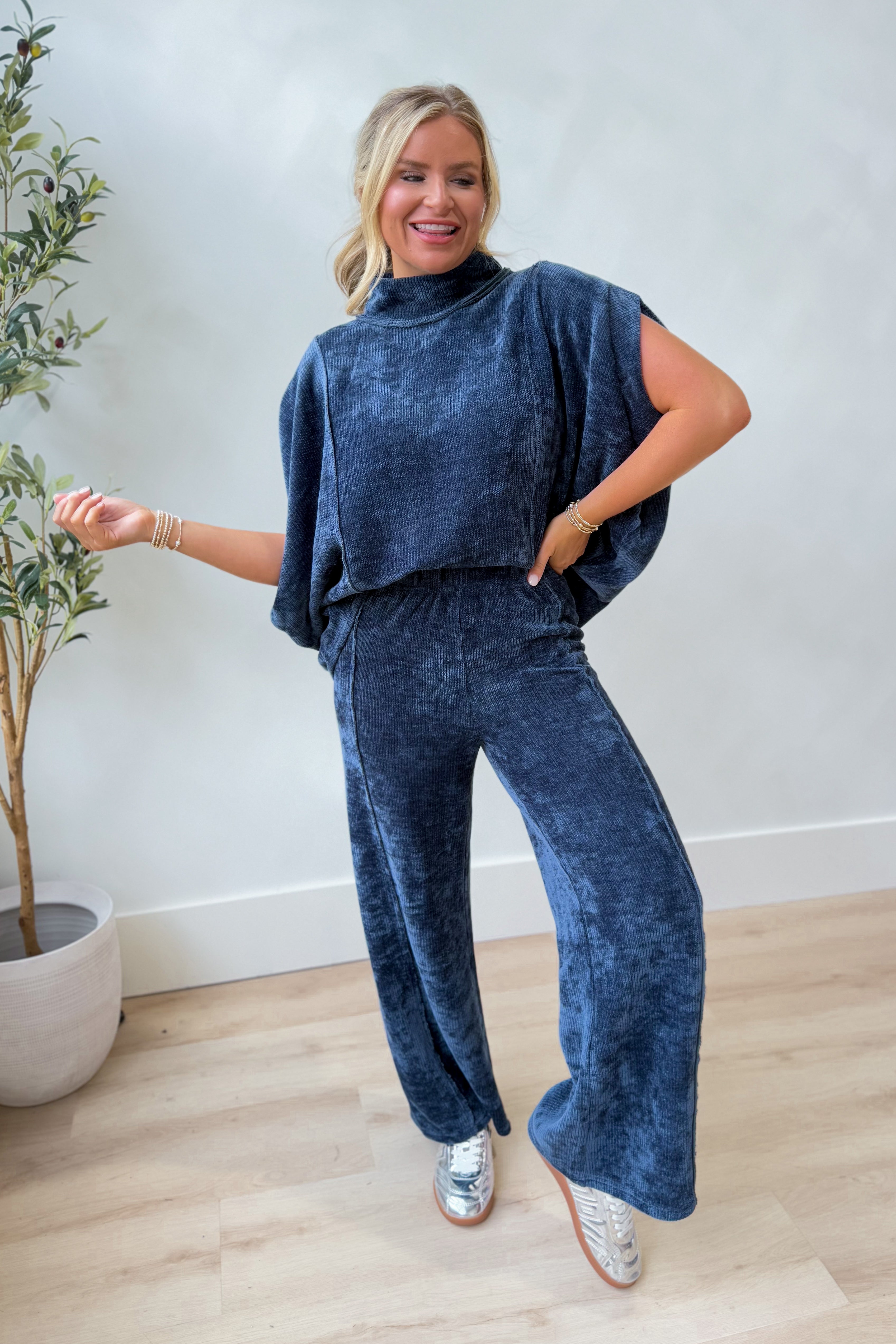 Nikki Velvet Luxe Knit Pant Set - Be You Boutique