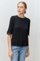 Becca Round Neck Half Sleeve Top - Be You Boutique