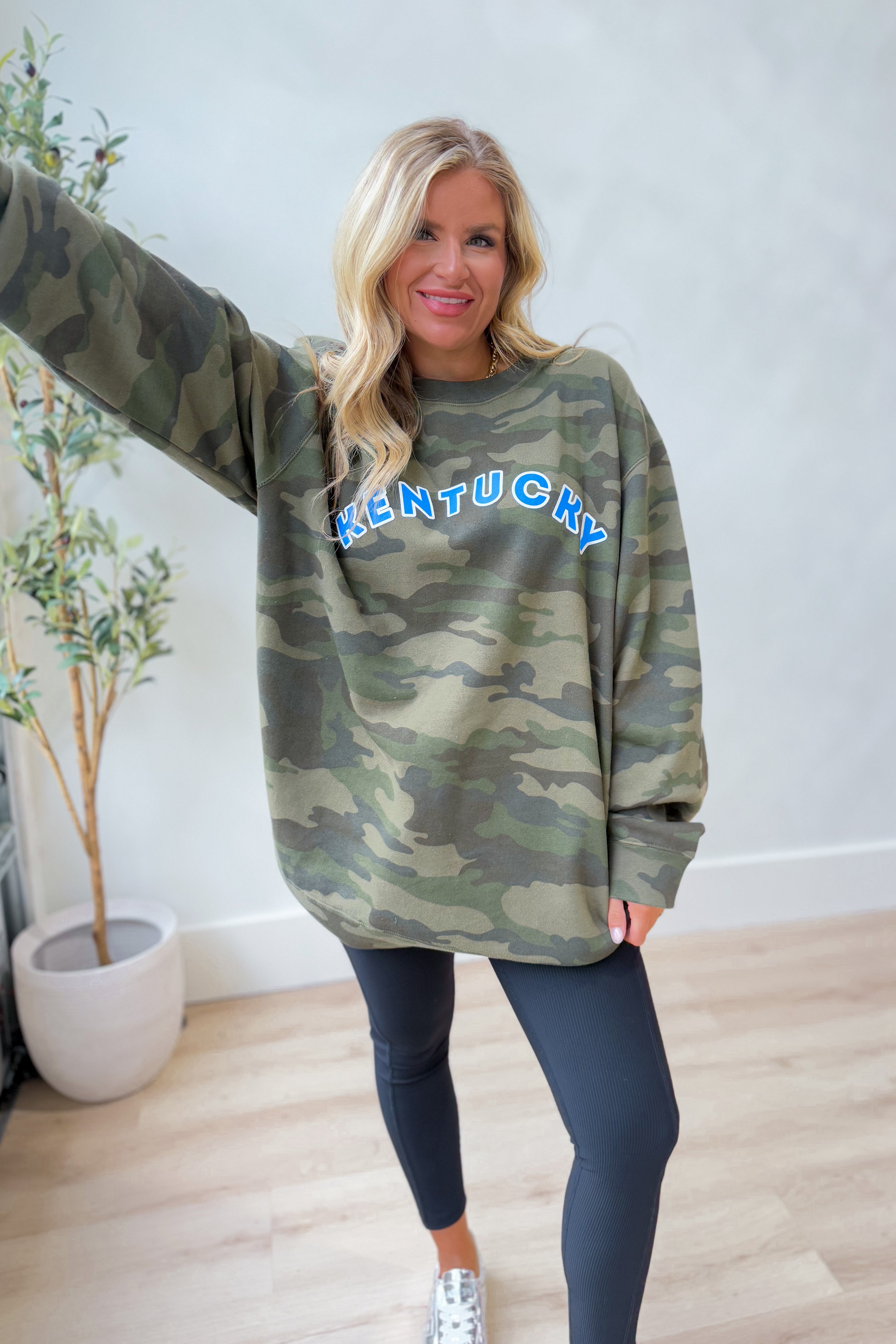 Camo Kentucky Sweatshirt - Be You Boutique