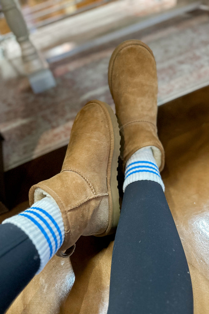 Walter Striped Ankle Detail Casual Socks - Be You Boutique