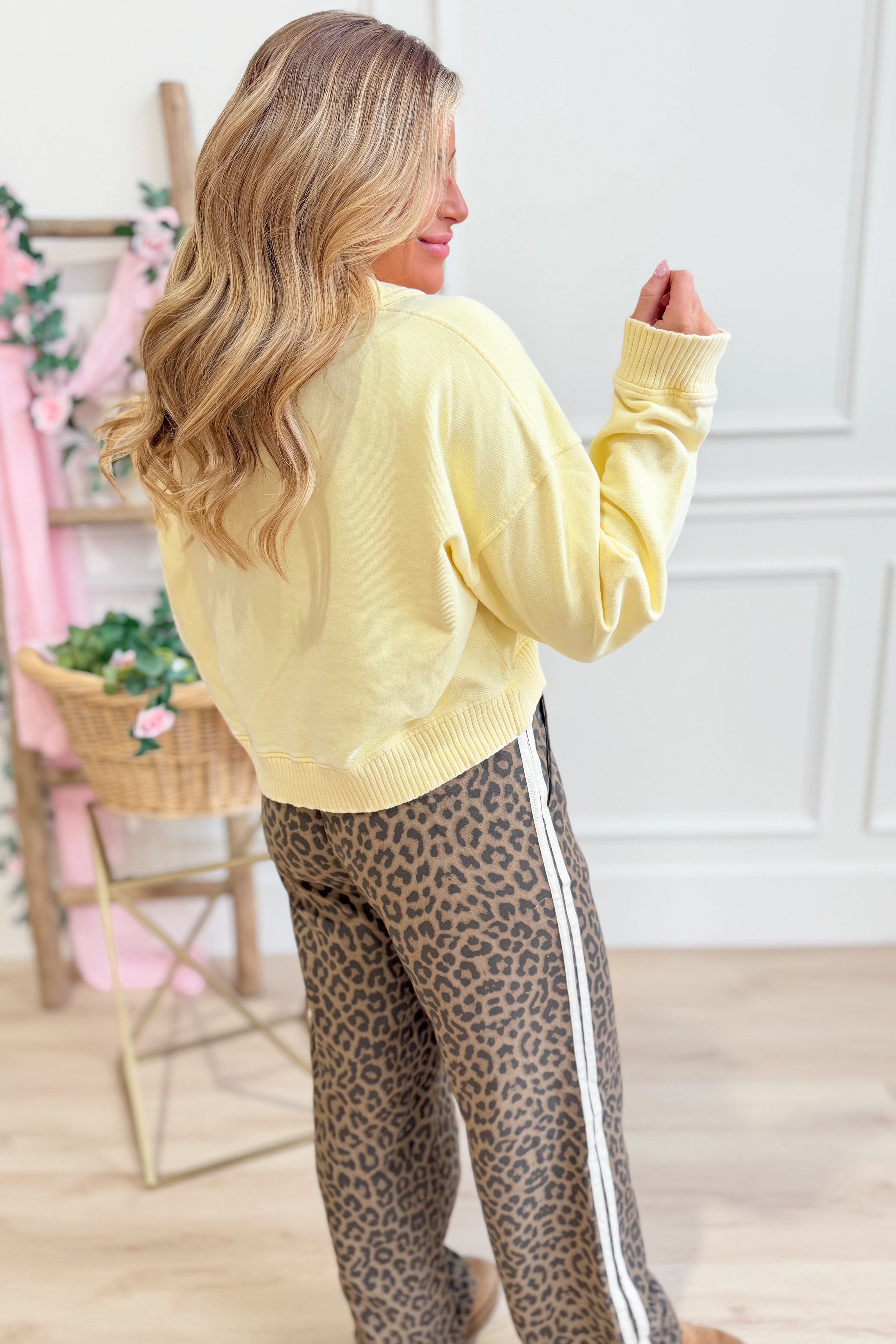 Remi Mineral Washed French Terry Pullover - Be You Boutique