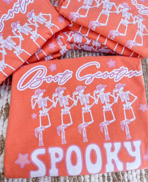 Boot Scootin' Spooky Short Sleeve Graphic Tee - Be You Boutique