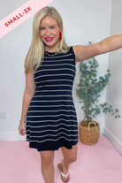 Allie Striped Ribbed Knit Dress - Be You Boutique