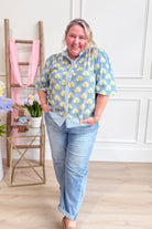 Blakely Ruffle Neck Floral Top - Be You Boutique