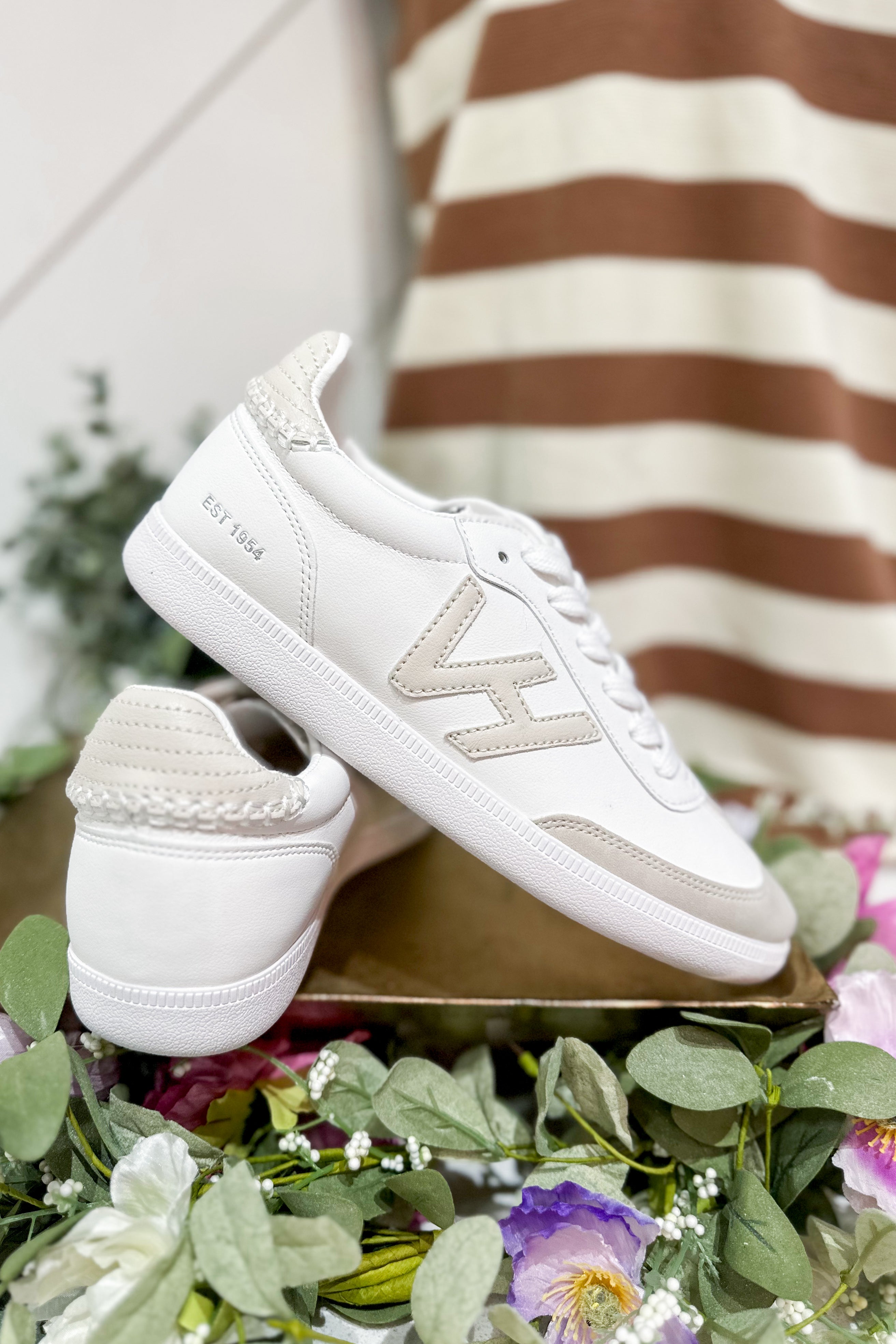 Vintage Havana Crisp 3 White Nude Low Top Sneaker FINAL SALE