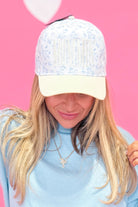 MOMMIN Embroidered Flower Trucker Hat - Be You Boutique