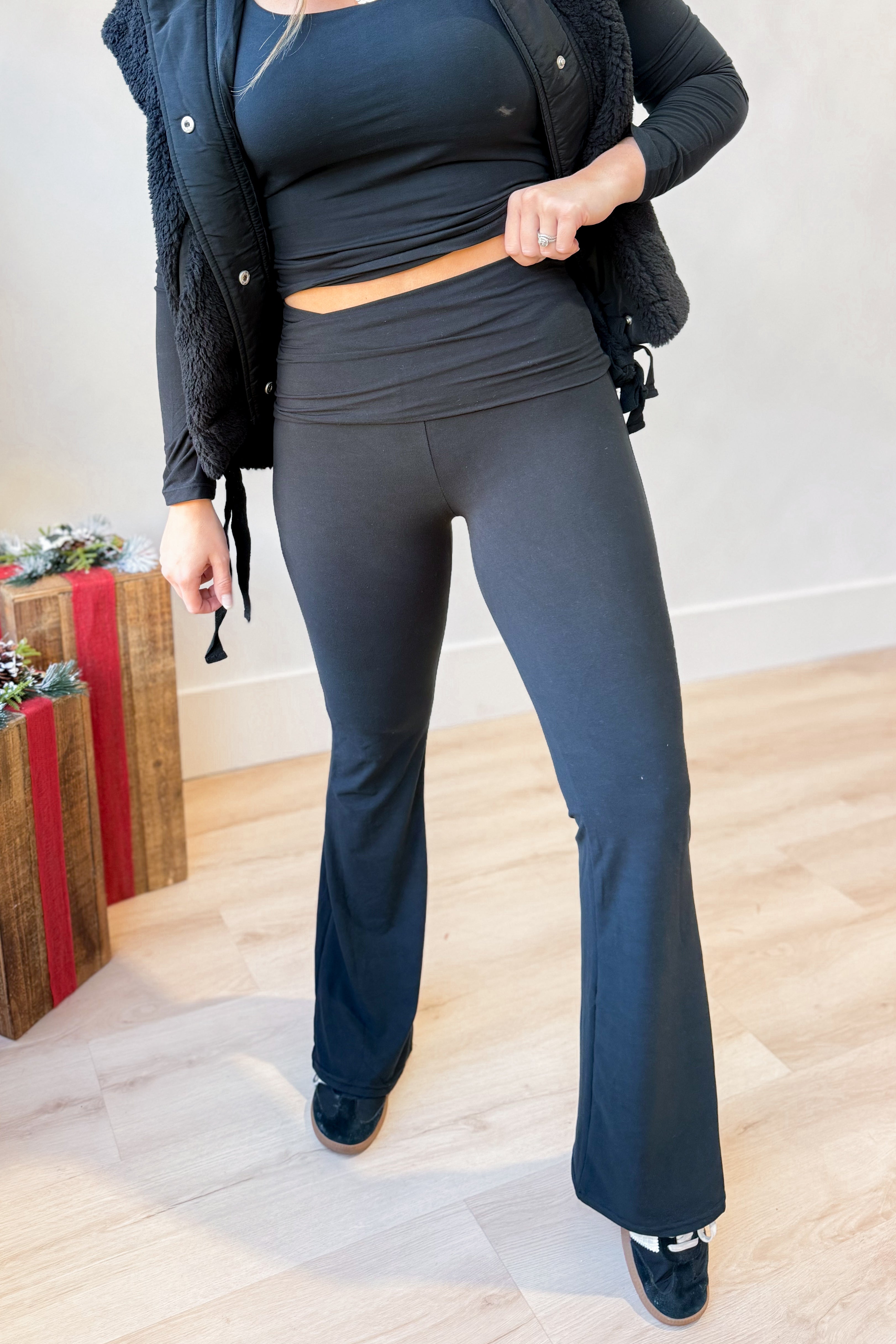 Emily High Waisted Flare Pant - Be You Boutique