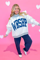 WRSHP Reversible Mock Neck Sweatshirt - Be You Boutique