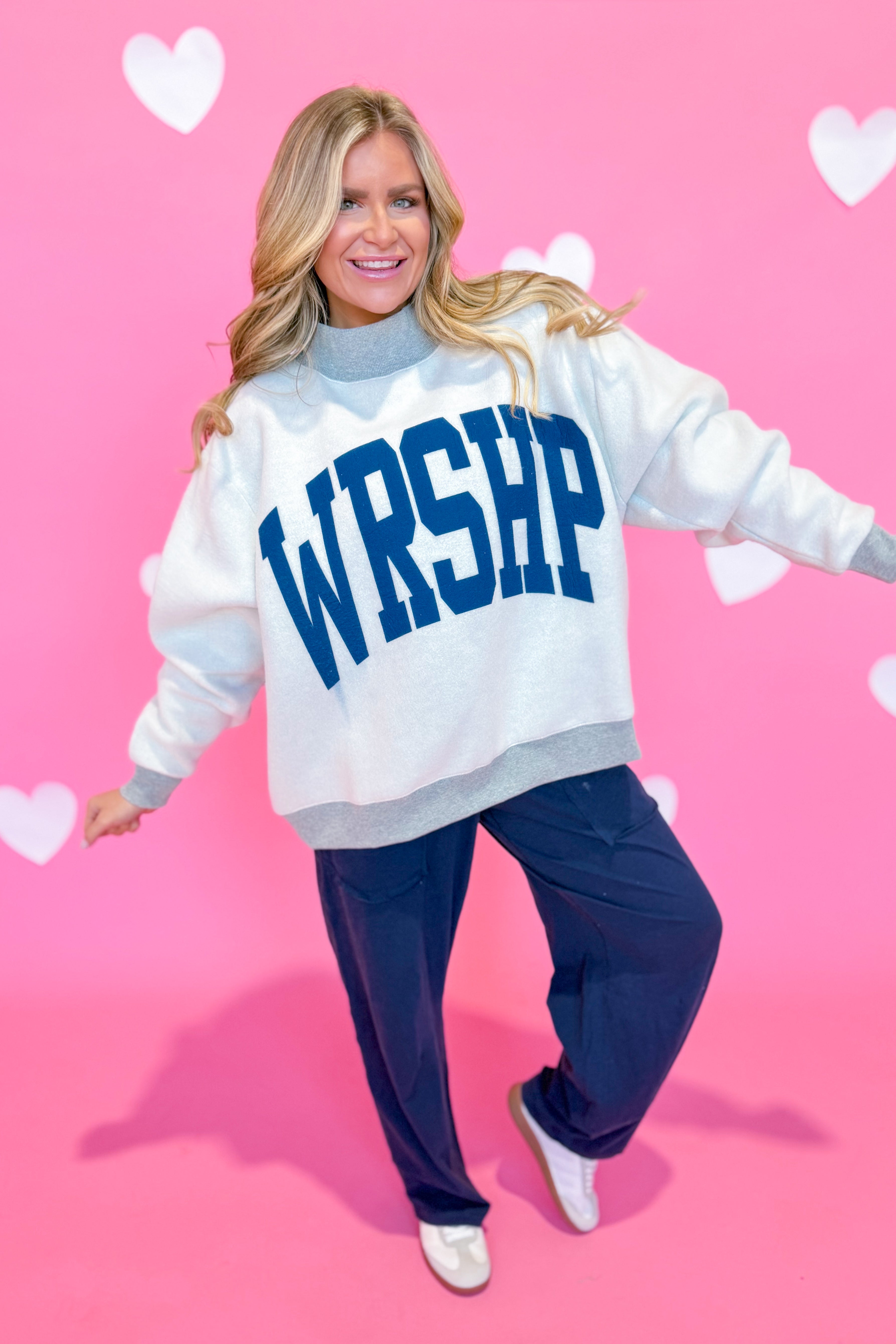 WRSHP Reversible Mock Neck Sweatshirt - Be You Boutique