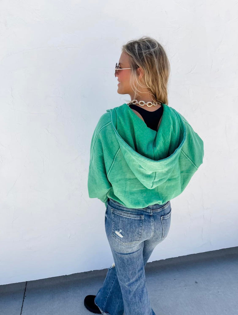Easy Does It Mineral Washed Hoodie - Be You Boutique