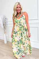 Kendra V Neck Floral Midi Dress - Be You Boutique
