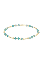 Enewton Amazonite gold joy gem bracelet featuring blue-green Amazonite stones and gold accents, stylish jewelry accessory.