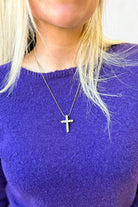 Chansutt Pearls DIAMOND CROSS NECKLACE - Be You Boutique