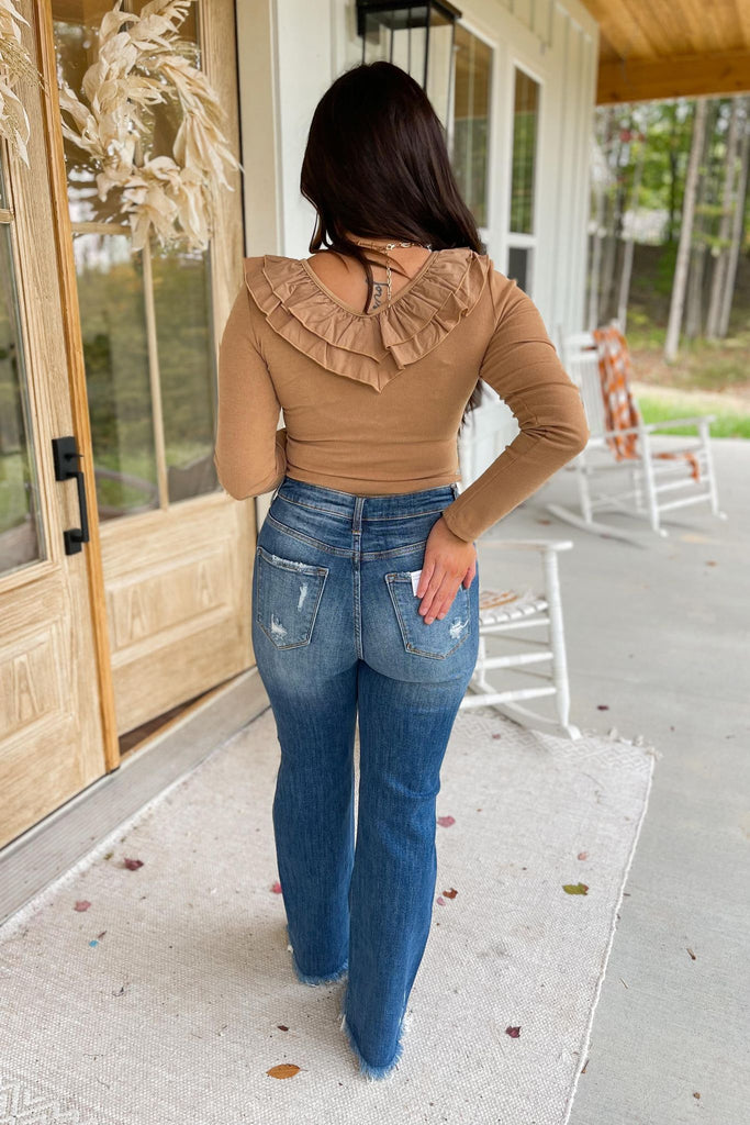 Risen Xenia High Rise Straight Leg Denim Jeans - Be You Boutique