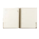 Undated 12-month planner by HOSANNA REVIVAL featuring a sleek cover and organized interior pages for scheduling and note-taking.