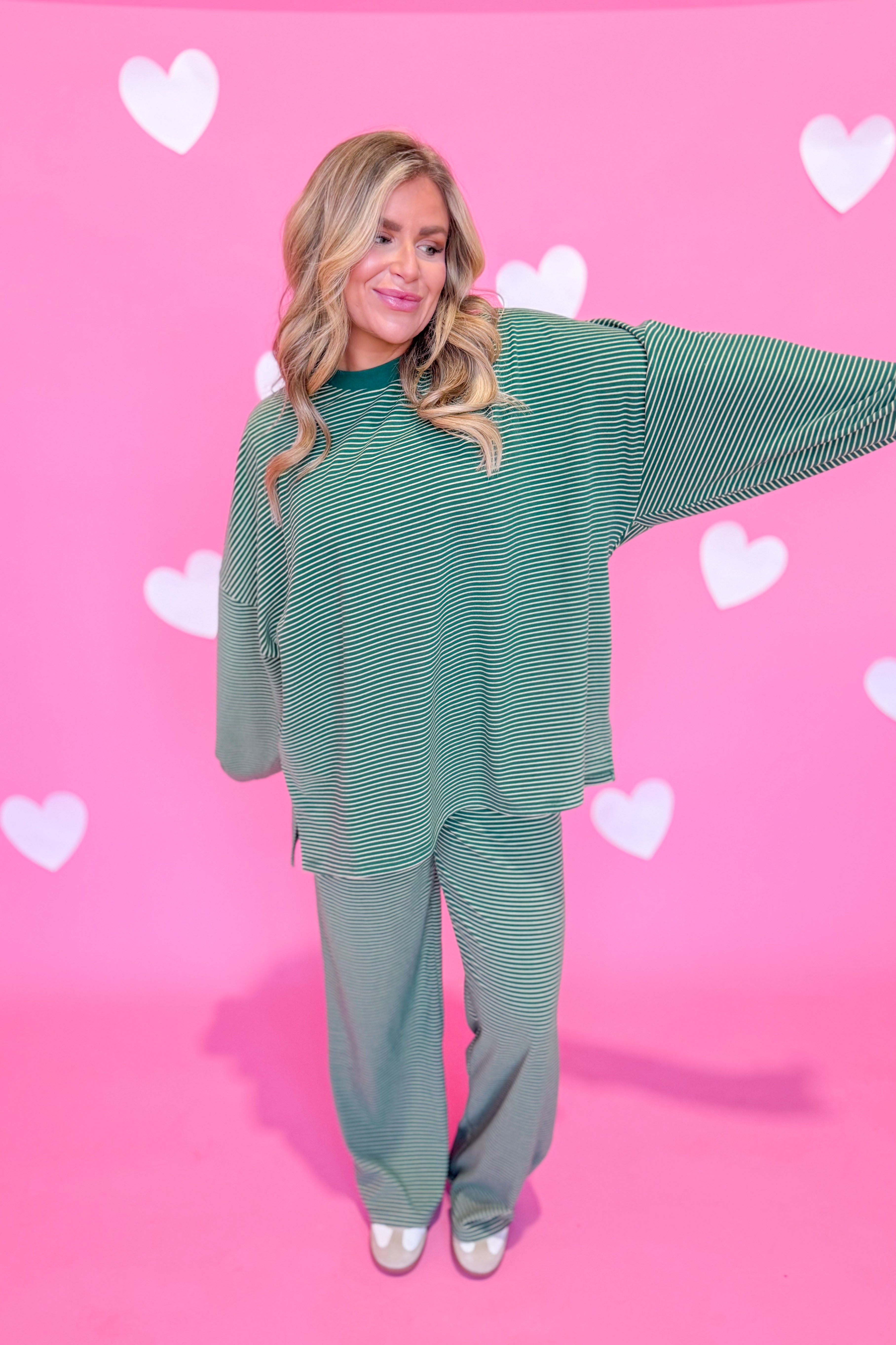 Ella Striped Long Pant - Be You Boutique