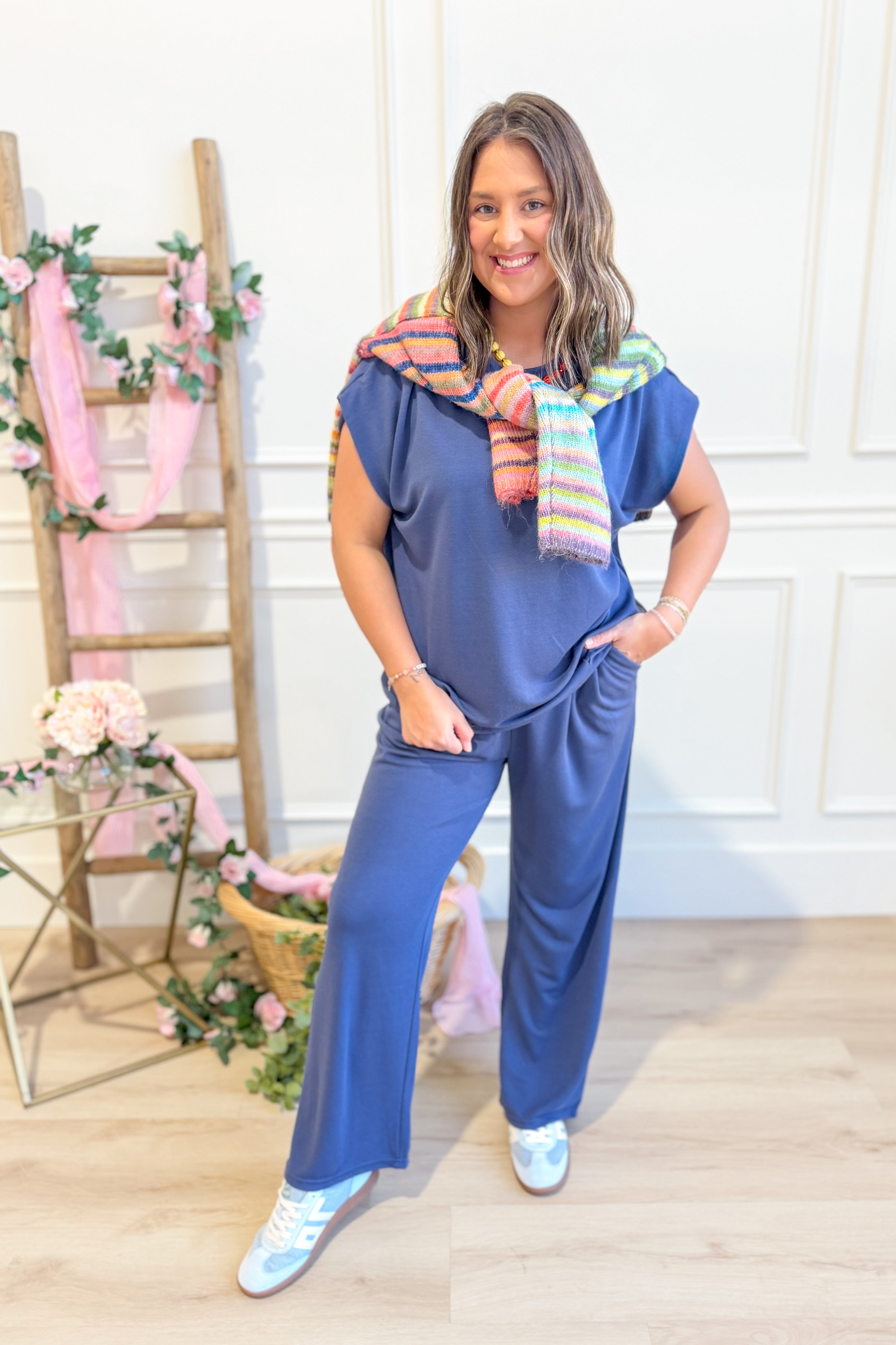 Lexy Mineral Washed Wide Leg Set - Be You Boutique