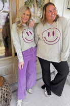 Bradley Mineral Washed Terry Knit Wide Leg Pants - Be You Boutique