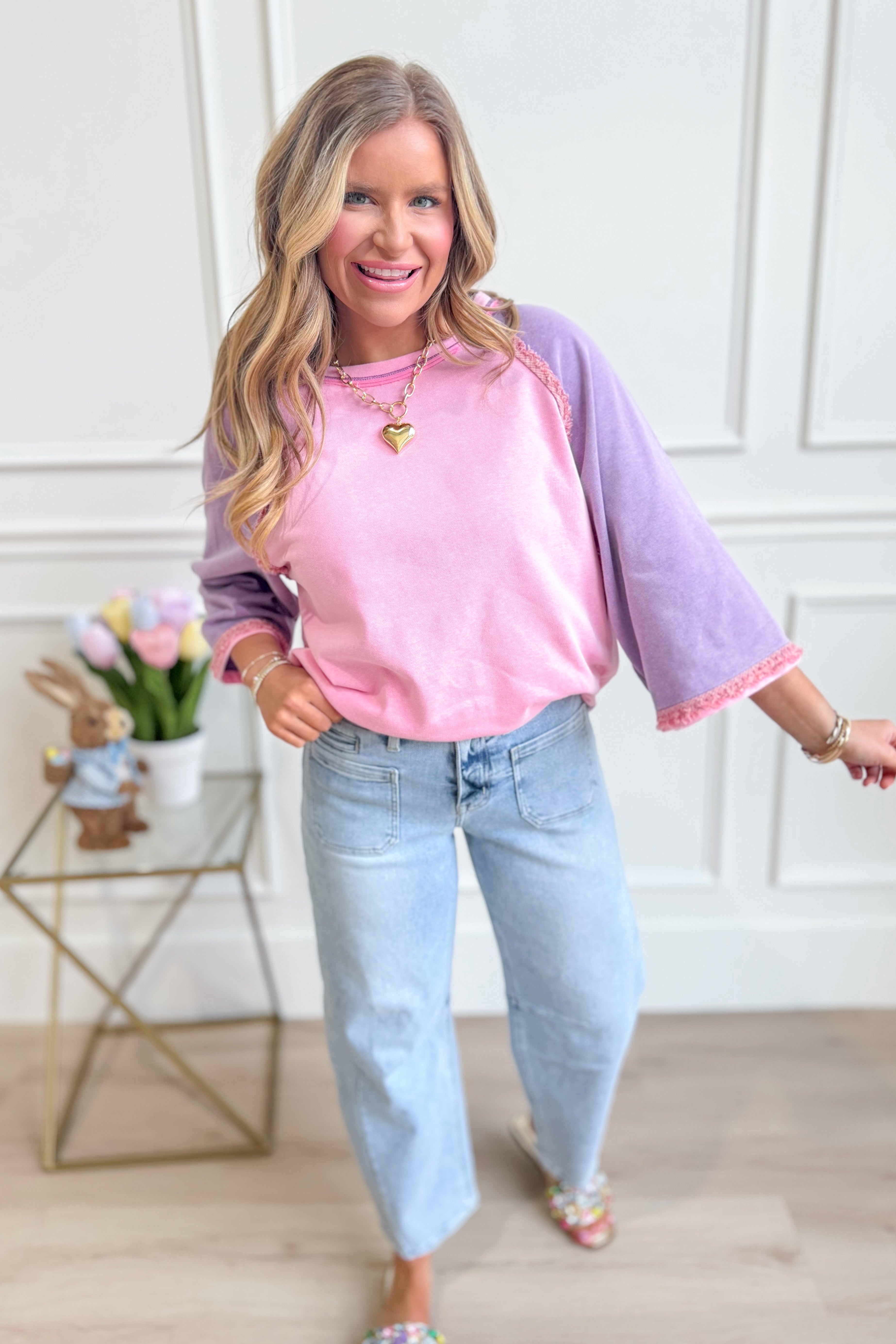 Emmie Two Toned Top - Be You Boutique